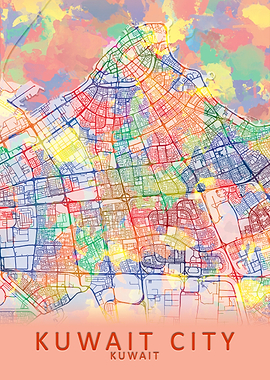 Kuwait City Map