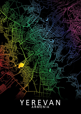 Yerevan Armenia City Map
