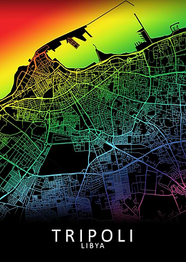 Tripoli Libya City Map