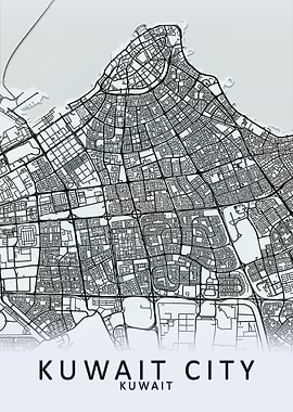 Kuwait City Map