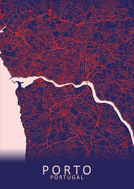 Porto Portugal City Map