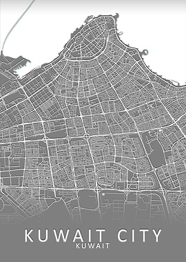 Kuwait City Map
