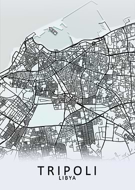 Tripoli Libya City Map