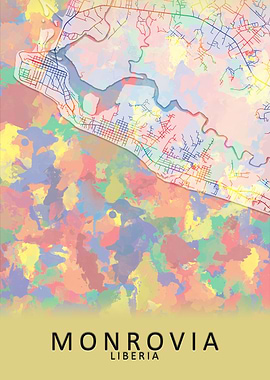 Monrovia Liberia City Map