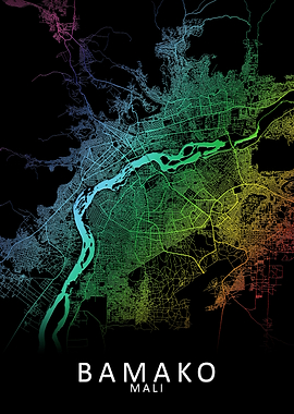 Bamako Mali City Map