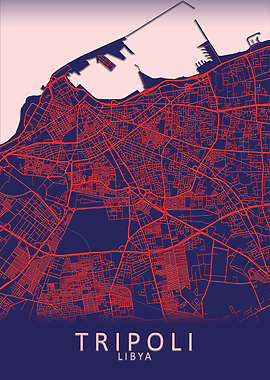 Tripoli Libya City Map