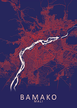 Bamako Mali City Map