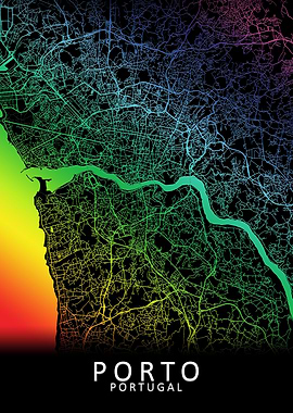 Porto Portugal City Map