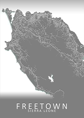 Freetown Sierra Leone Map