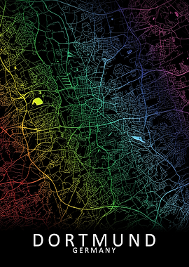 Dortmund Germany City Map