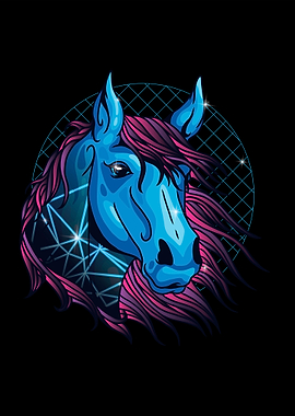 Neon horse
