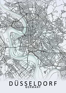 Dusseldorf Germany CityMap