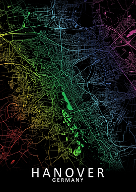 Hanover Germany City Map