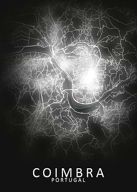 Coimbra Portugal City Map