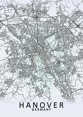 Hanover Germany City Map