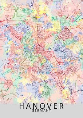 Hanover Germany City Map