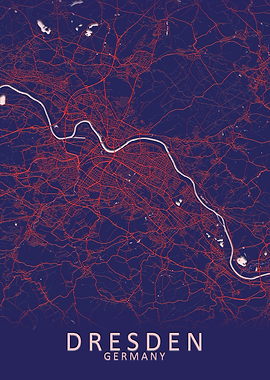 Dresden Germany City Map