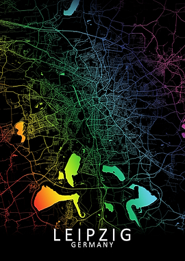 Leipzig Germany City Map