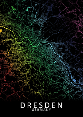 Dresden Germany City Map