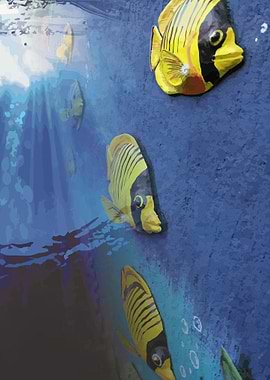 Fish on a sea reef