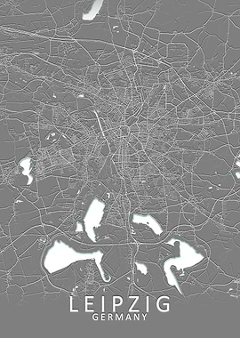 Leipzig Germany City Map