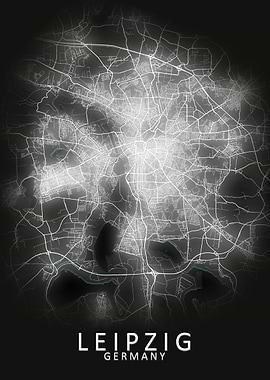 Leipzig Germany City Map