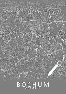 Bochum Germany City Map