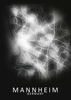 Mannheim Germany City Map