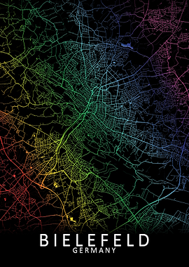 Bielefeld Germany City Map