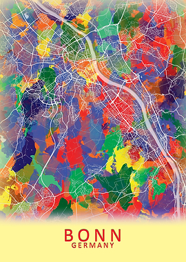 Bonn Germany City Map