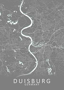 Duisburg Germany City Map