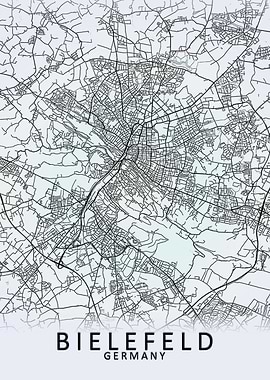 Bielefeld Germany City Map