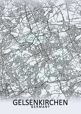 Gelsenkirchen Germany Map