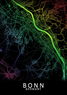 Bonn Germany City Map