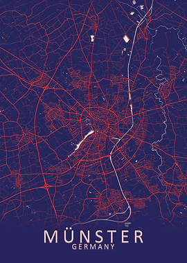 Munster Germany City Map