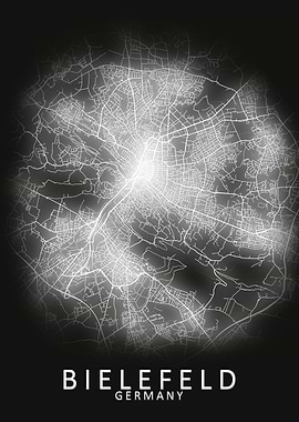 Bielefeld Germany City Map