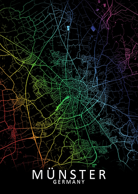 Munster Germany City Map