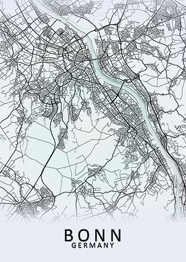 Bonn Germany City Map