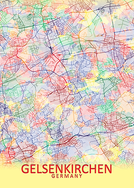 Gelsenkirchen Germany Map