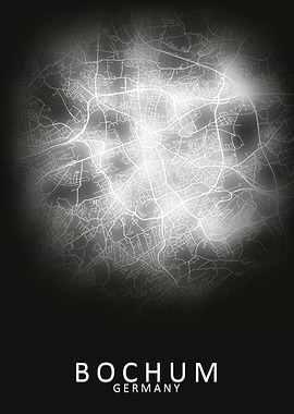 Bochum Germany City Map