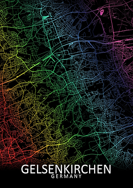 Gelsenkirchen Germany Map