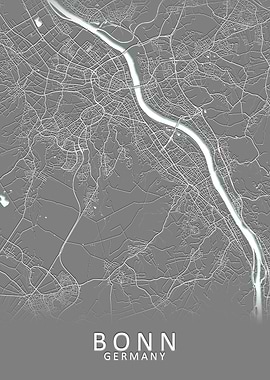 Bonn Germany City Map