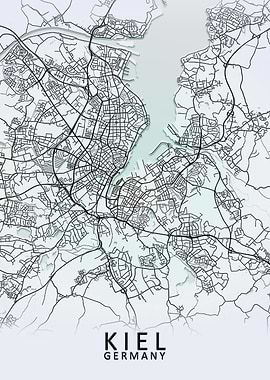 Kiel Germany City Map