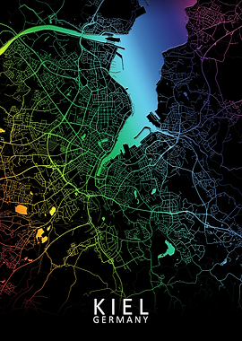 Kiel Germany City Map