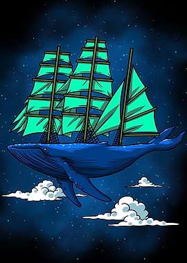Whale sailboat