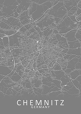 Chemnitz Germany City Map