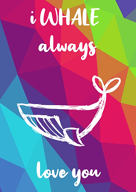 Rainbow Cute Whale 2