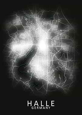 Halle Germany City Map
