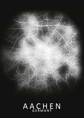 Aachen Germany City Map
