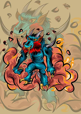 Dragonwolf Demon Monster